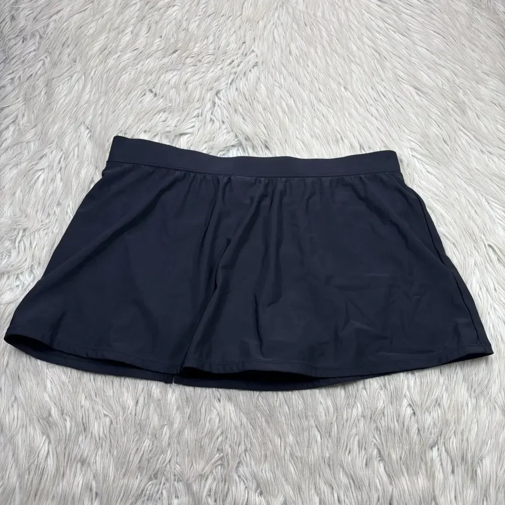 NWT Aqua Green Women's XL Black Swim Skirt‎ Bottom